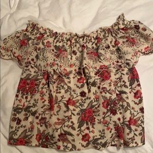 Floral off shoulder top